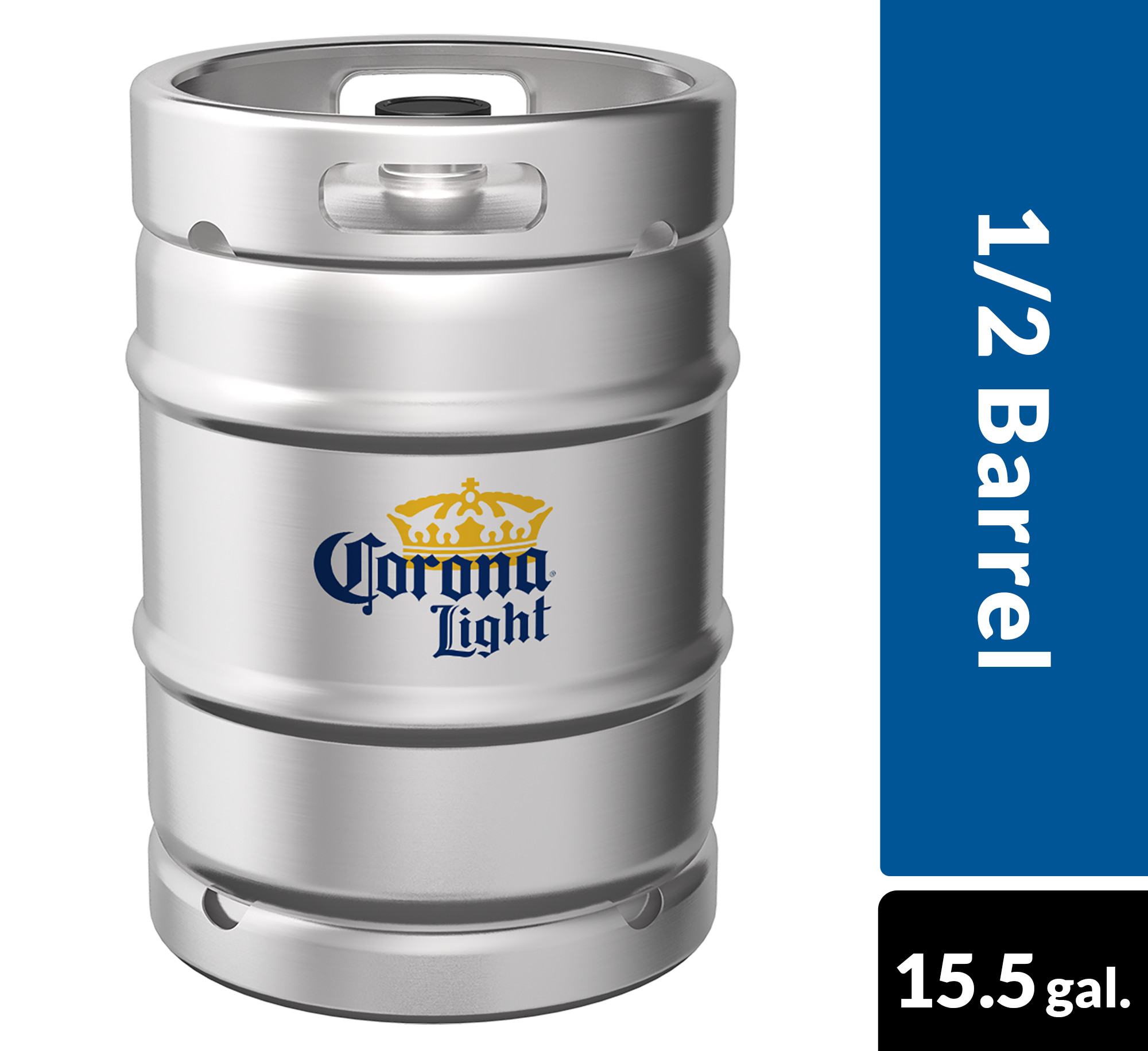 Corona Light Mexican Lager Beer, 1/2 BL Keg, 4.0% ABV