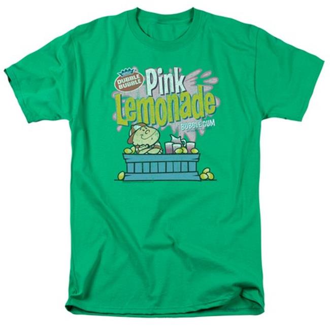 Trevco Dubble Bubble-Pink Lemonade - Short Sleeve Adult 18-1 Tee - Kelly Green  3X