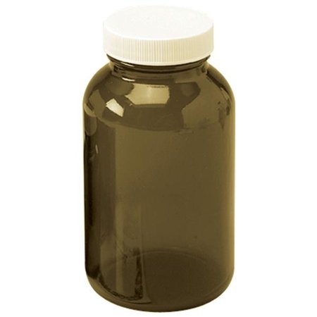 Frontier Round Amber Spice Jar with Cap 8 Oz 6051 2 PACK OC