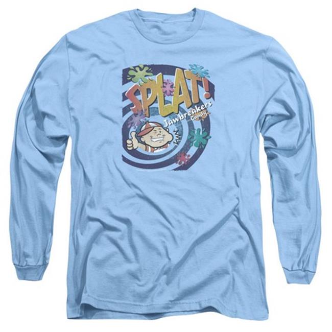 Trevco Dubble Bubble-Splat Jawbreakers - Long Sleeve Adult 18-1 Tee - Carolina Blue  Medium