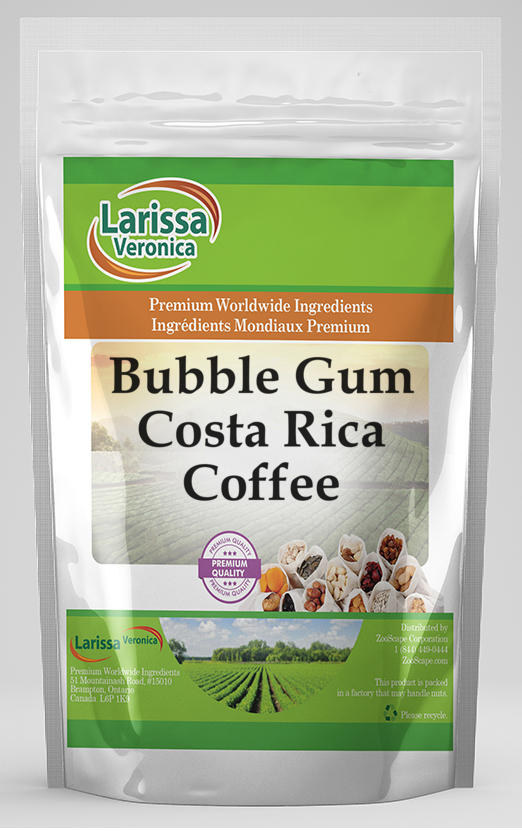 Larissa Veronica Bubble Gum Costa Rica Coffee  (Bubble Gum  Whole Coffee Beans  16 Oz  2-Pack  Zin: 547875)