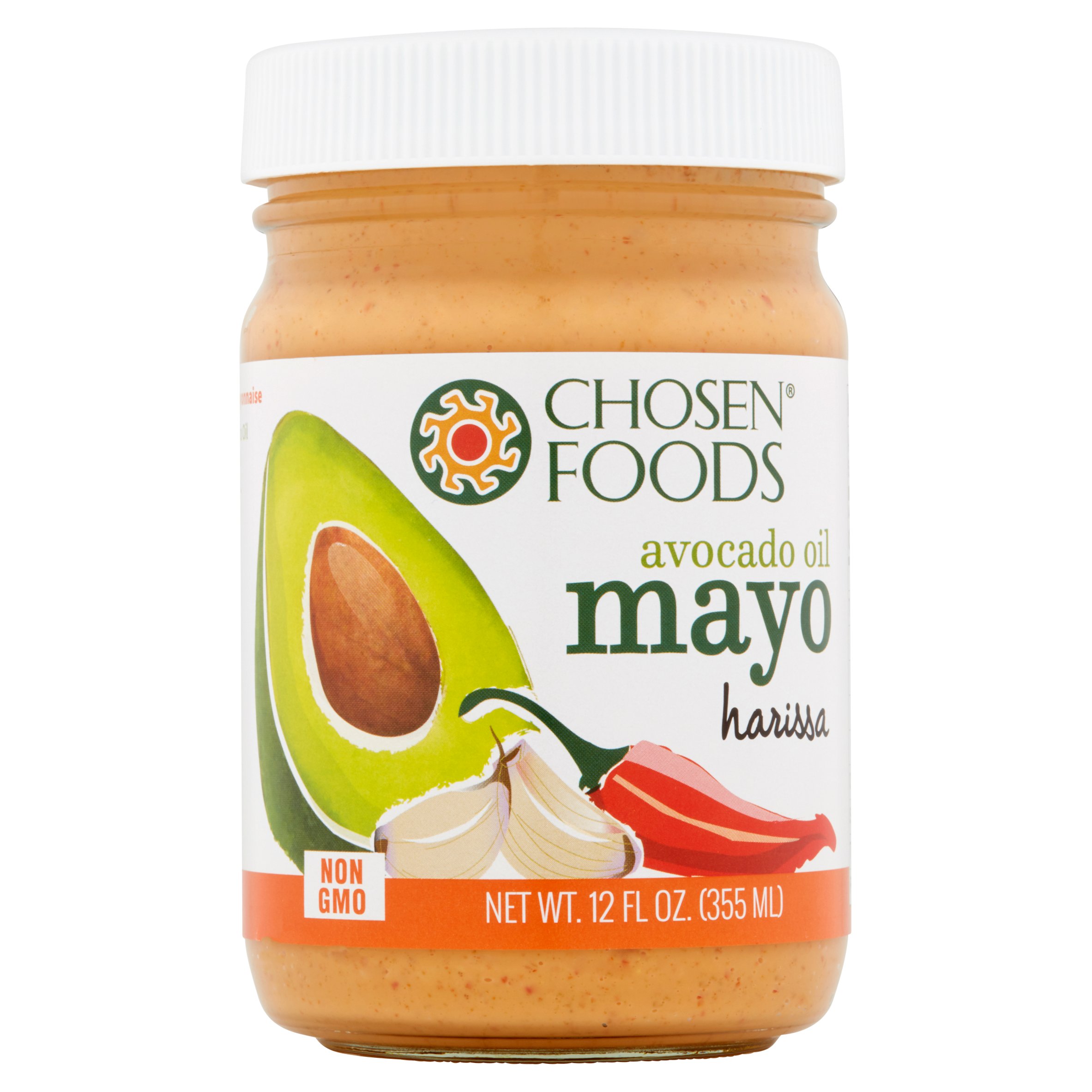 Chosen Foods Mayo Avocado Oil Harissa,12 Oz (Pack of 6)