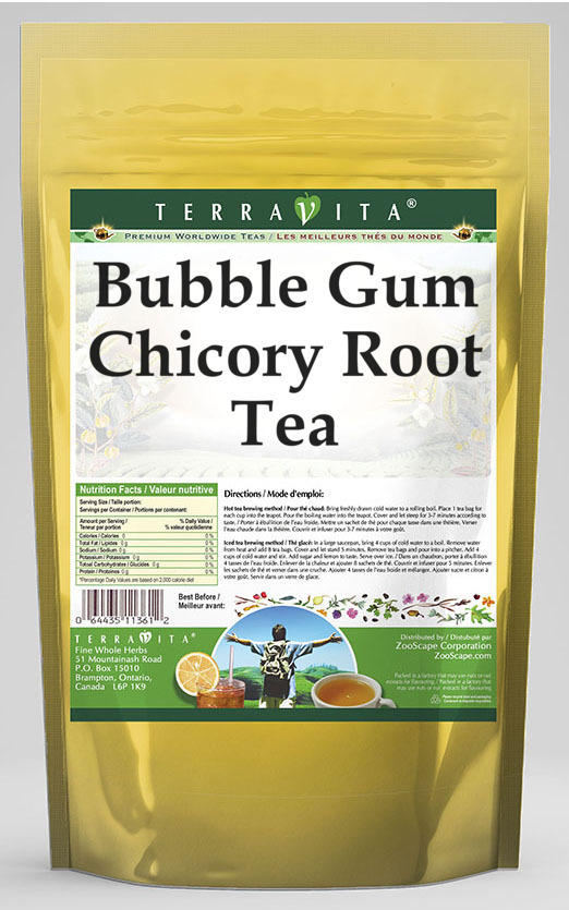 TerraVita Bubble Gum Chicory Root Tea  (Bubble Gum  Chicory Root Tea Bags  25 Tea Bags  3-Pack  Zin: 547837)