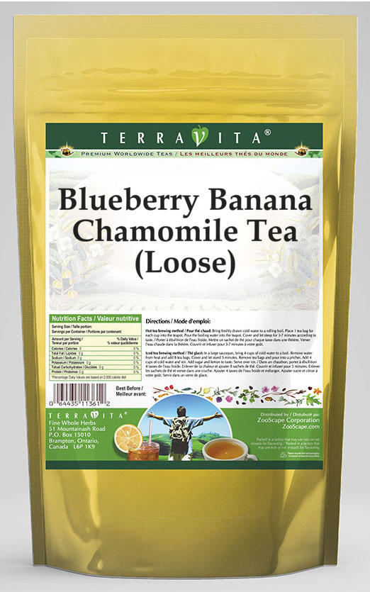 Blueberry Banana Chamomile Tea (Loose) (4 oz, Zin: 537938)