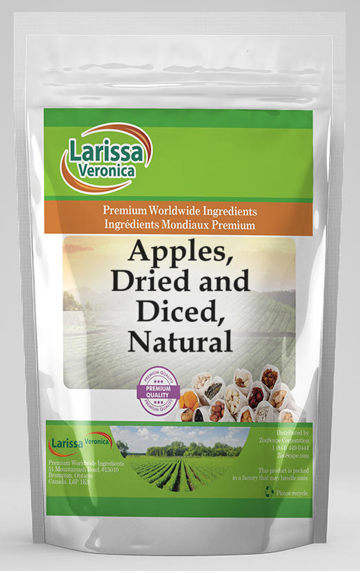 Apples, Dried and Diced, Natural (16 oz, Zin: 526358)