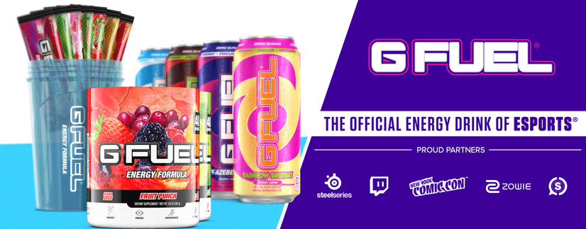 G FUEL Zero Sugar Rainbow Sherbet Energy Drinks  16 Fl Oz  12 Count