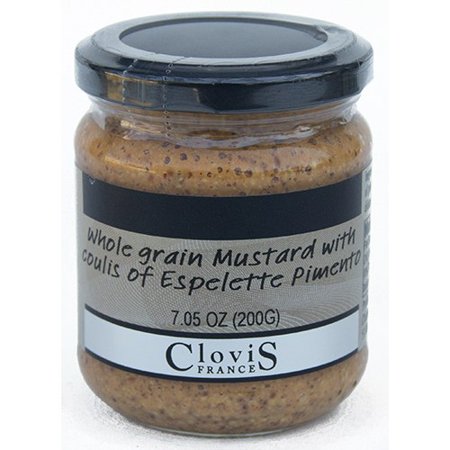 Clovis France Espelette Mustard - 7 Oz (200 G) French Gourmet Mustard and Spice