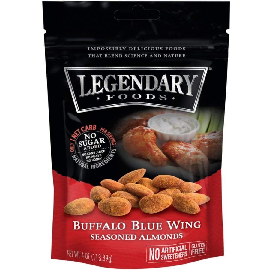 Legendary Foods Nut Snacks Seasoned Almonds - Buffalo Blue Wing Size: 1.5 Oz, Pack: 6-Pack