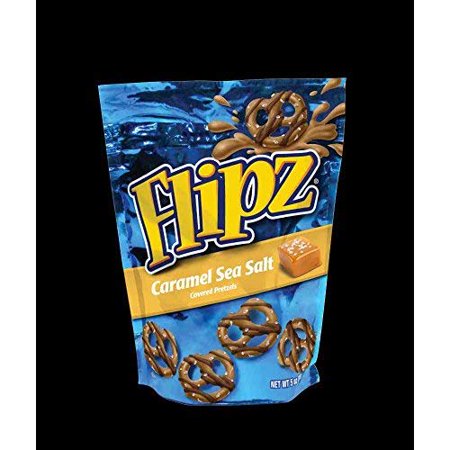 Flipz Caramel Sea Salt Covered Pretzel, 7. 5 Ounce -- 8 per case.