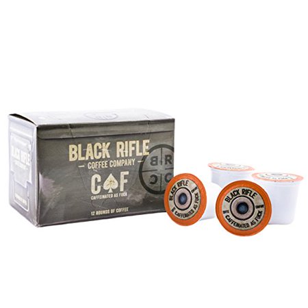 Black Rifle Coffee Company CAF Caffeinated AF Single Serve Capsules  for Single Serve Coffee Makers(12 Count)