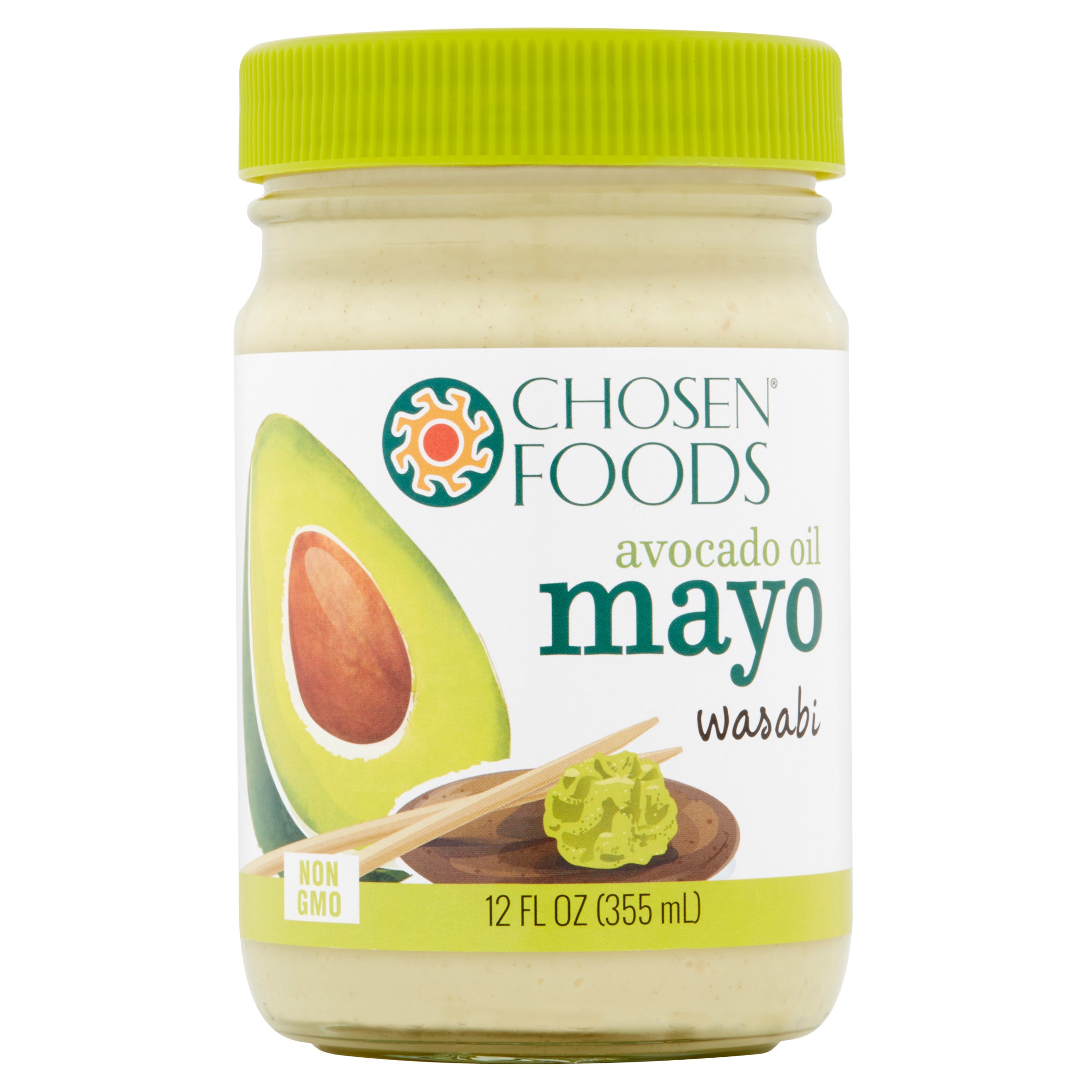 Chosen Foods Mayo Avocado Oil Wasabi,12 Oz (Pack of 6)