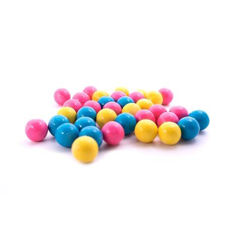 Cotton Candy Dubble Bubble Bubble Gum - 3 LB Resealable Stand up Candy Bag (approx. 180 Pieces) - 1 Inch Gumballs for Vending Machines - Bulk Filler C