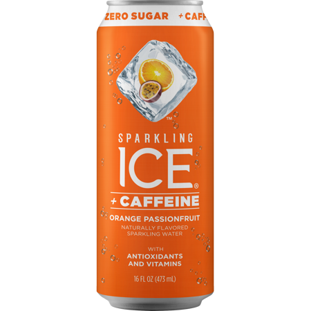 Sparkling Ice +Caffeine Zero Sugar Tropical Punch Sparkling Water  16 Fl Oz  12 Count Bottles