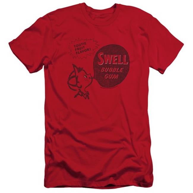 Trevco Dubble Bubble-Swell Gum - Short Sleeve Adult 30-1 Tee - Red  Extra Large
