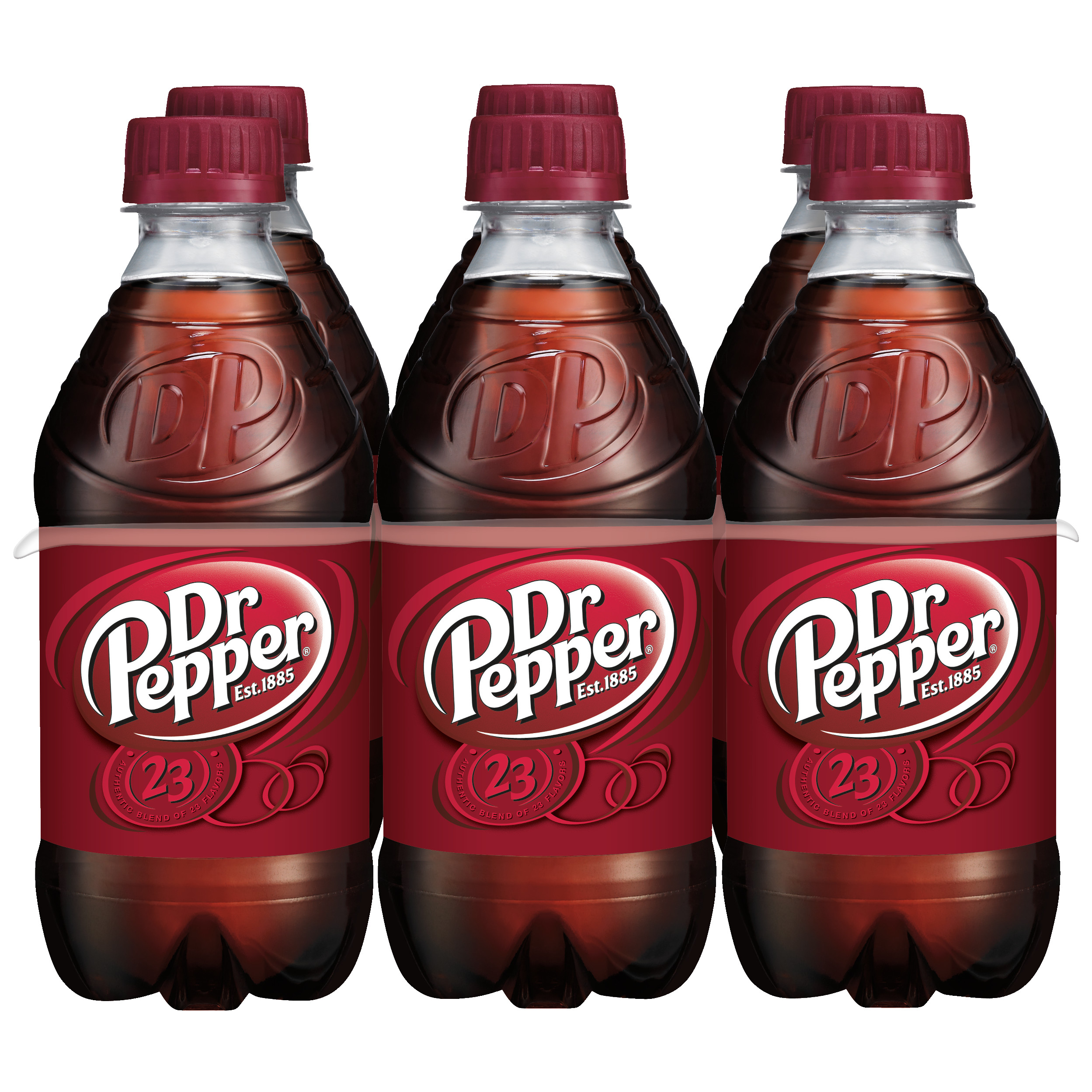 Dr Pepper Soda, 12 Fl Oz Bottles, 6 Pack
