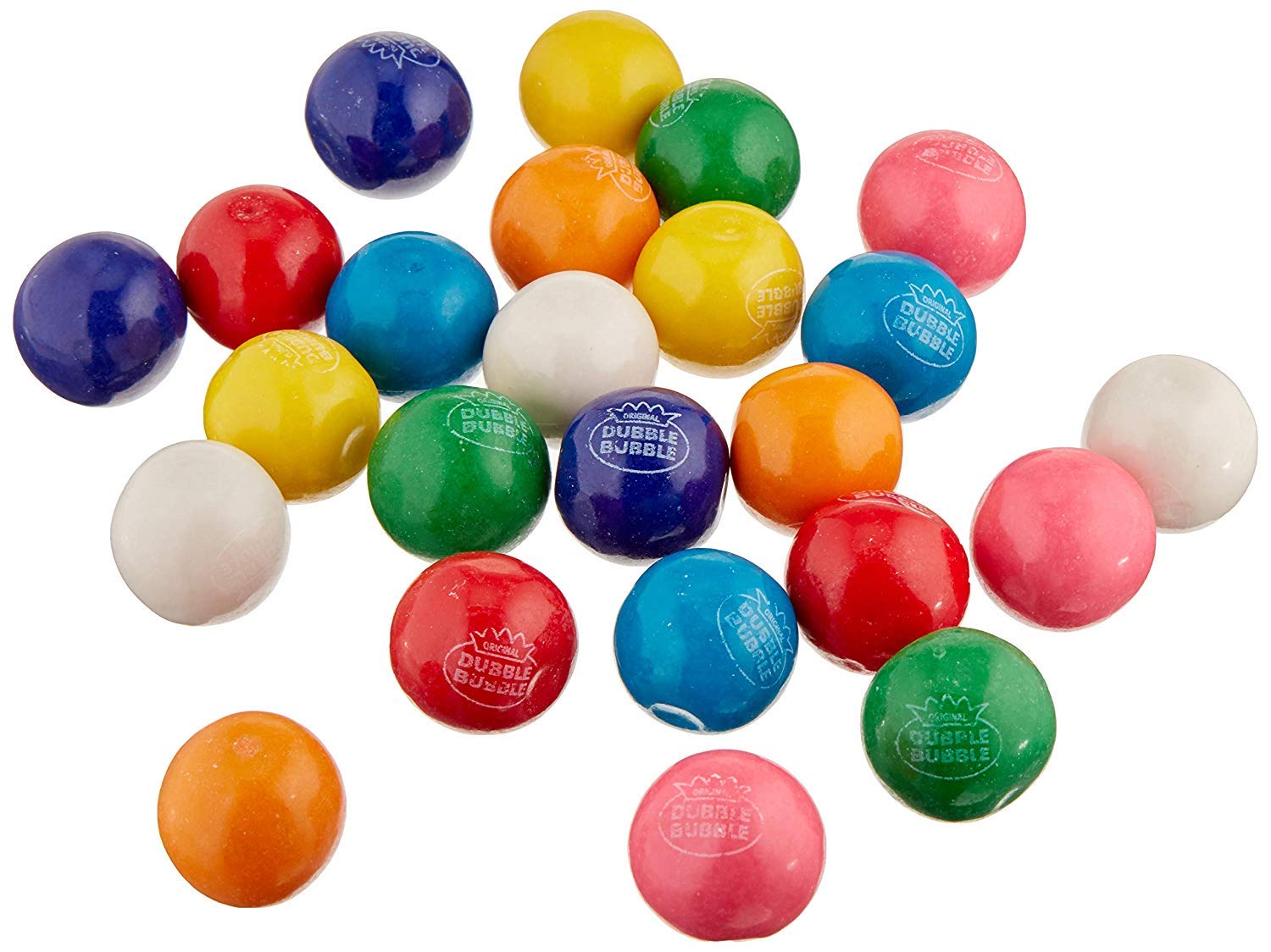 Dubble Bubble Gumballs - 3 LB Resealable Stand up Bulk Candy Bag - 1  Multi Colored Bubble Gum Balls - Assorted Flavors - Filler Candy for Party Favor