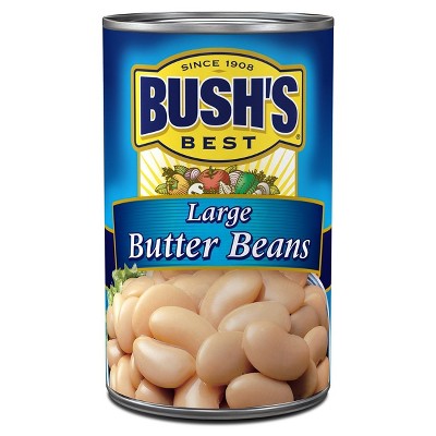 (6 Pack)  Bushs Best Large Butter Beans 16 Oz