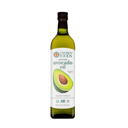 Chosen Foods 100% Pure Avocado Oil 1 L (2 Pack), Non-GMO, for High-Heat Cooking, Frying, Baking, Homemade Sauces, Dressings and Marinades