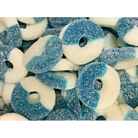 Albanese Gummy Rings Blue Raspberry Flavor 3 POUND Bulk PING