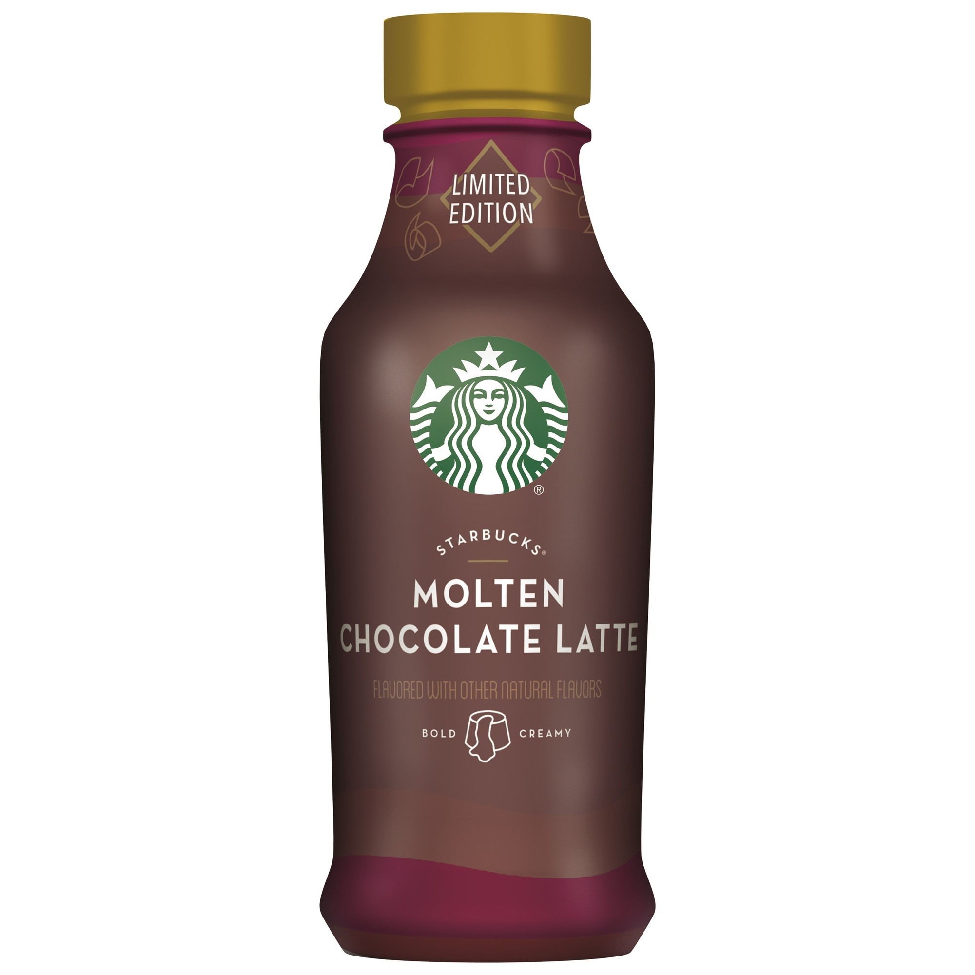 (8 Bottles) Starbucks Iced Latte Coffee, Molten Chocolate, 14 Fl Oz
