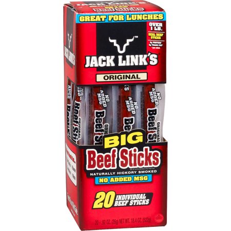 Jack Link S Big Beef Jerky Stick  Original  0.92 Oz  20-count