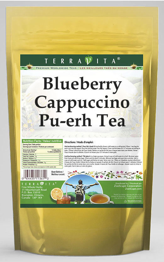 Blueberry Cappuccino Pu-erh Tea (25 Tea Bags, Zin: 544588)
