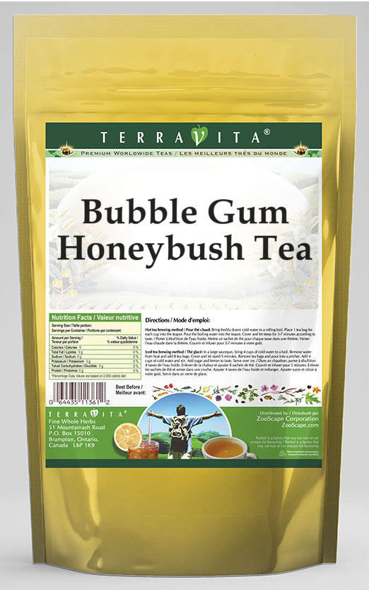 TerraVita Bubble Gum Honeybush Tea  (Bubble Gum  Honeybush Tea Bags  50 Tea Bags  3-Pack  Zin: 534652)