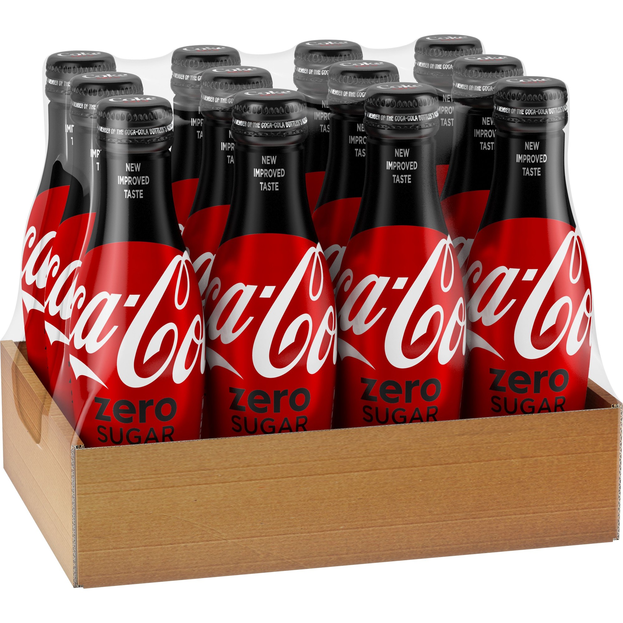 Coca-Cola Zero Sugar Soda Aluminum Bottle, 8.5 Fl Oz, 12 Count