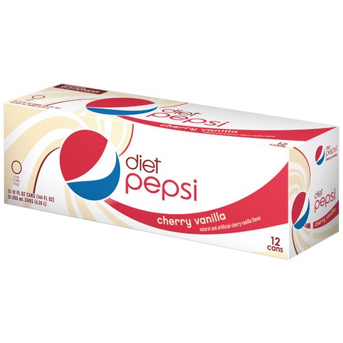Pepsi Cherry Vanilla Diet Soda, 12 Fl. Oz., 12 Count
