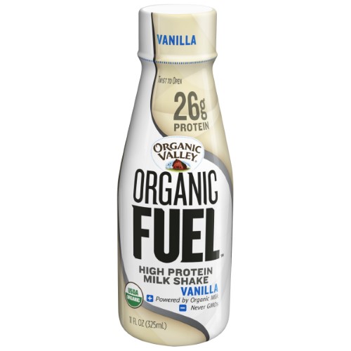 Organic Valley, Organic Fuel, High Protein Milk Shake, Vanilla