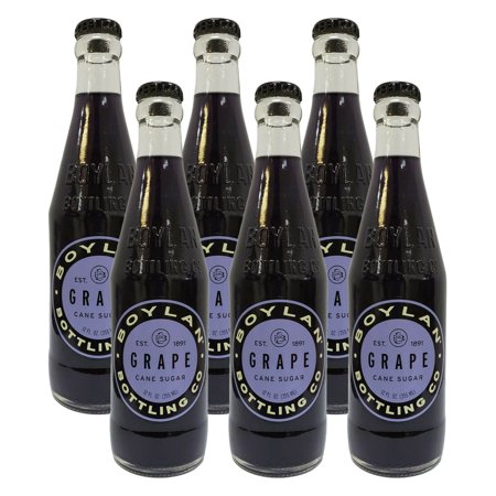 (6 Pack) Boylan Grape Soda, 12 Fl Oz