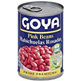 Goya Pink Beans Habichulas Rosadas  16 Oz Can. Pack of 3.