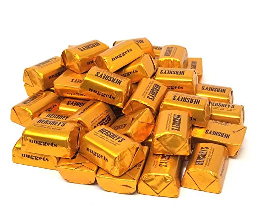 Extra Creamy, Milk Chocolate with Toffee and Almonds, Hershey's Nuggets, 4 Pounds Bag