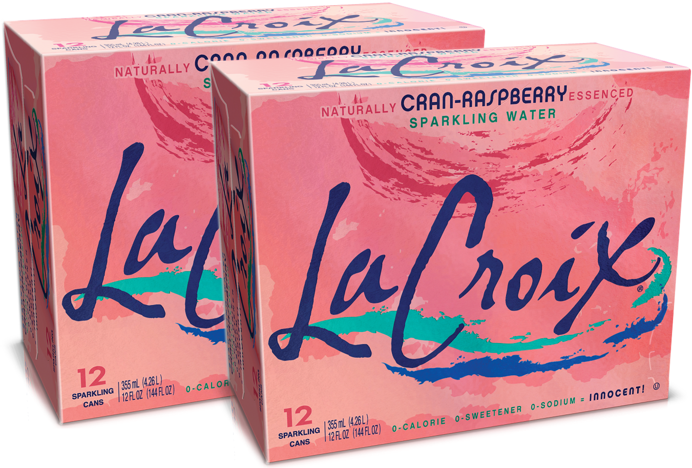 LaCroix Sparkling Water, Cran-Raspberry, 12 Fl Oz, 24 Ct
