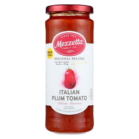 Mezzetta Italian Plum Tomato Marinara Pasta Sauce - Case of 6 - 16.25 Oz.