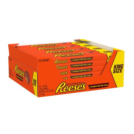 Reese S King Size Peanut Butter Chocolate Cups  One Size  24 Piece Count  2.8 Oz.- Chocolate Candy