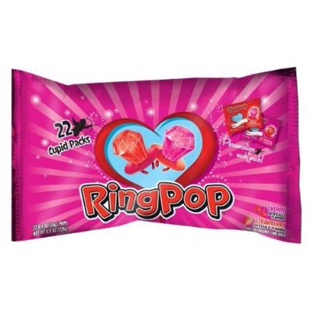 2 Pack Ring Pop Valentine's Day Laydown Bag - 7.7oz - 44ct Total