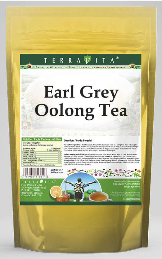 Earl Grey Oolong Tea (25 Tea Bags, Zin: 531186)