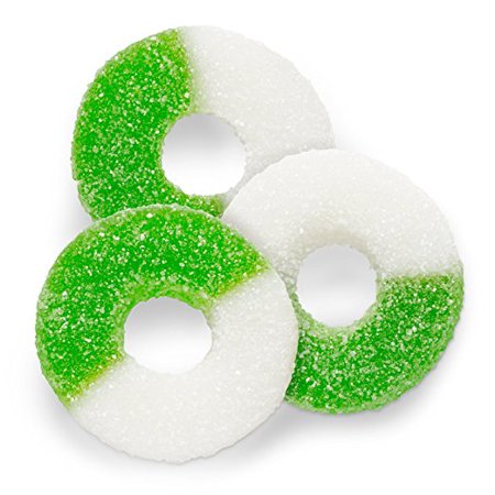 Bayside Candy Gummy Apple Rings/apple O S  1lb