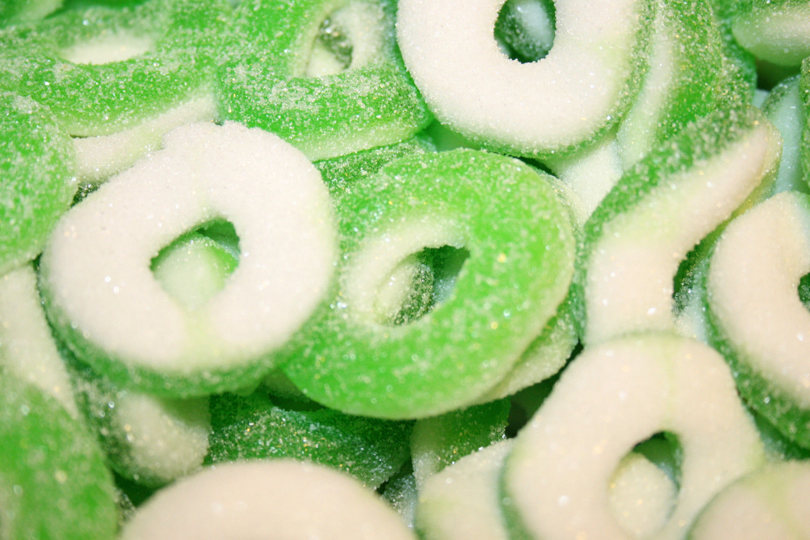 Bayside Candy Gummy Apple Rings/apple O S  5lbs