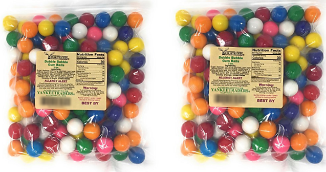 Dubble Bubble 8 Flavor Fruity Mix Gum Balls - 4 Lbs.