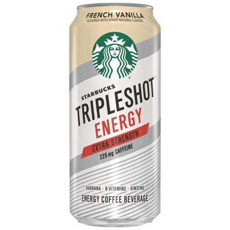 Starbucks Tripleshot Energy French Vanilla Flavored Extra Strength Coffee Energy Drink  Ready to Drink  15 Ounce Can  12 Pack