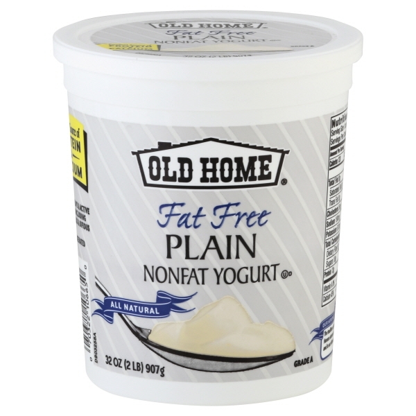 Old Home Fat Free Plain Yogurt, 32 Oz.
