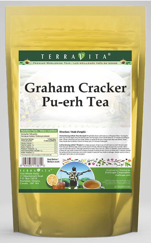 Graham Cracker Pu-erh Tea (25 Tea Bags, Zin: 543184)