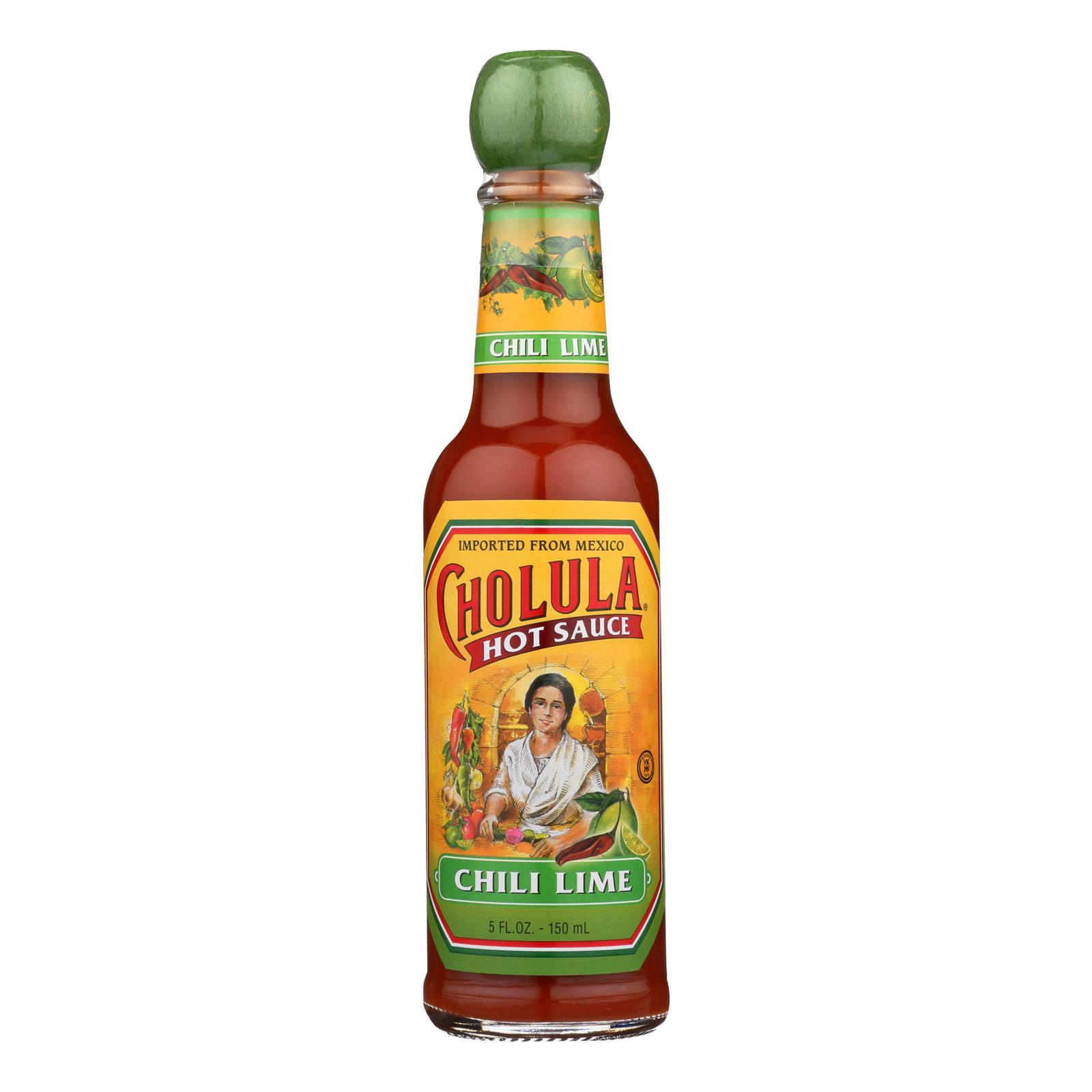 PACK of 3-Cholula Hot Sauce - Chili Lime - 5 Fl Oz.