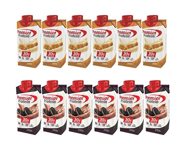 Premier Protein High Protein Shake - 6 Caramel, 6 Cookies & Cream (11 Fl. Oz., 12 Pk.)