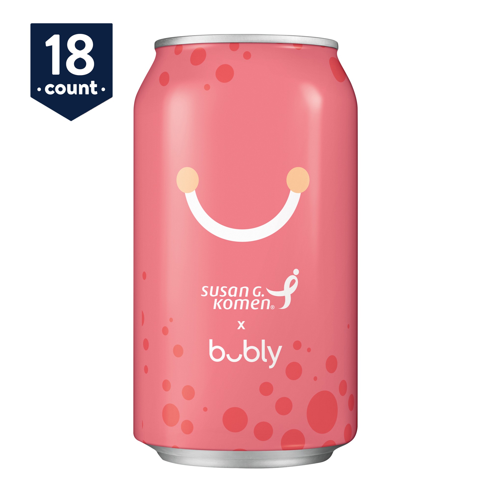 Bubly Sparkling Water, Cans for Good Pack, 12 Oz Cans, 18 Count