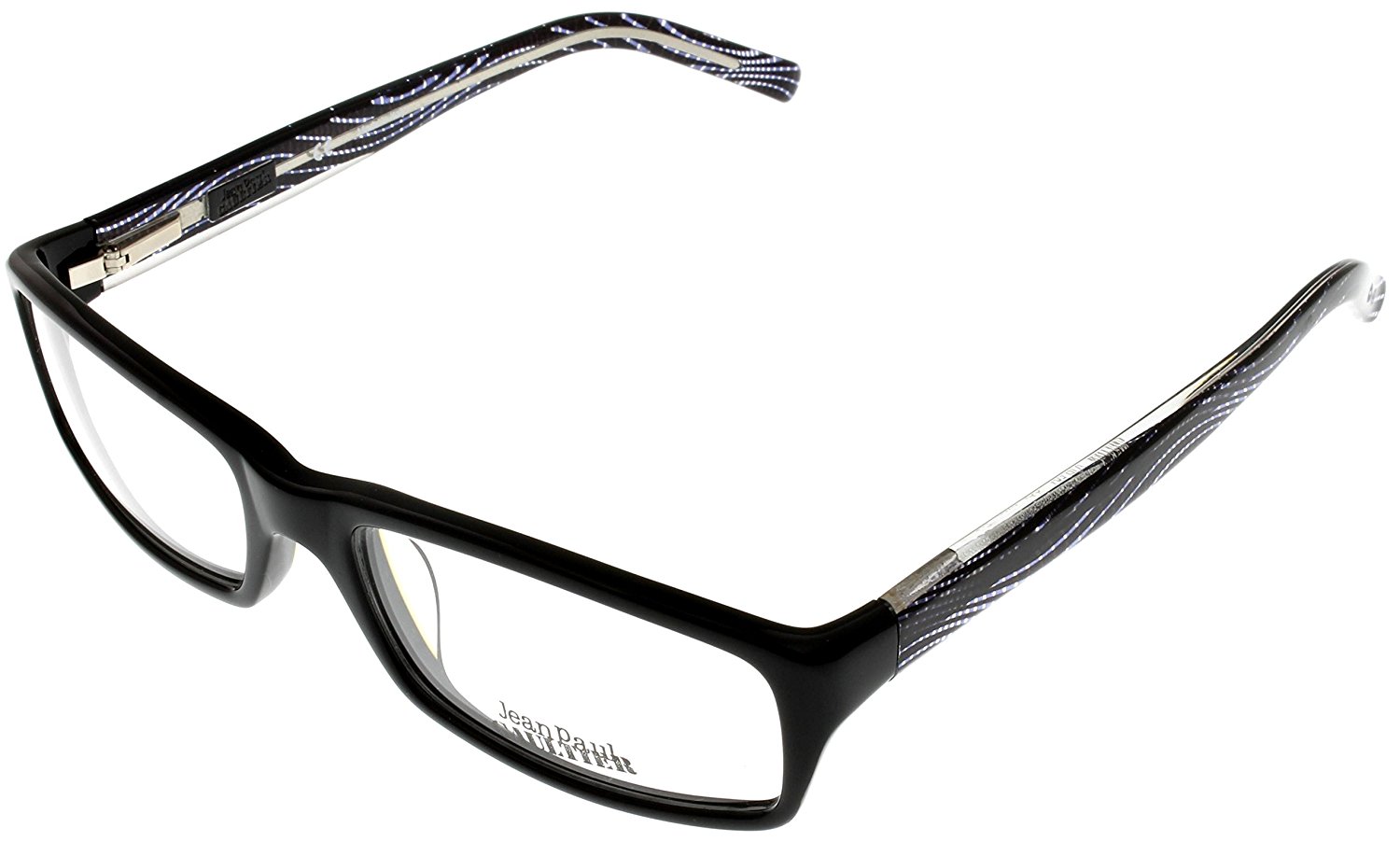 Jean Paul Gaultier Eyewear Frame Unisex Black White Rectangular VJP591M 0700