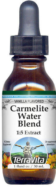 TerraVita Carmelite Water Blend Glycerite Liquid Extract (1:5) - Vanilla Flavored  (Vanilla  1 Oz  2-Pack  Zin: 523718)