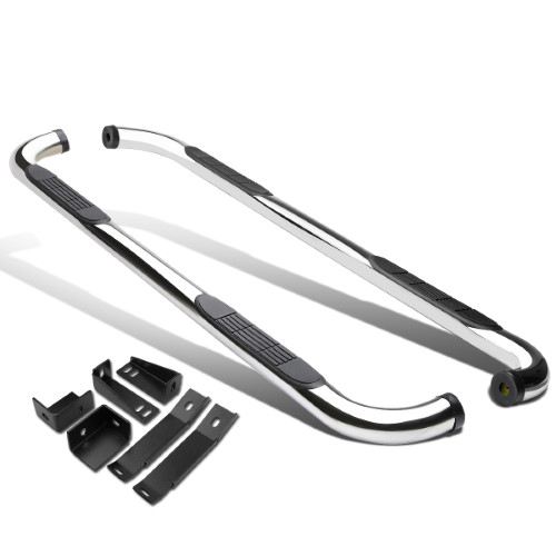 For 2000 to 2017 GMC Sierra / Chevy Silverado Crew Cab Stainless Steel 3